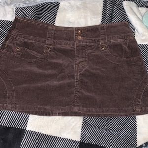 Y2K/VINTAGE brown mini skirt
